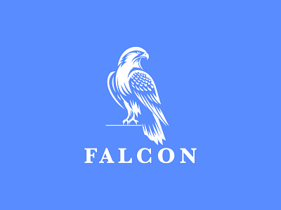 Falcon Logo adrenaline bird logo branding design falcon falcon logo falcon logo for sale graphic design logo military parachute predator sky skydive typography ui ux vector wing wings