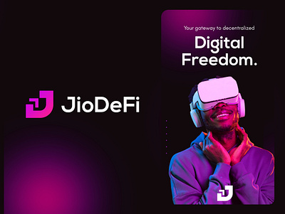 JIO DEFI LOGO app branding design graphic design illustration logo typography ui ux vector