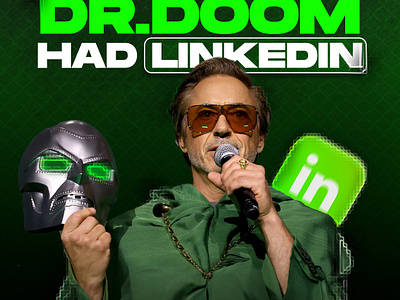 Doctor Doom Linkedin Profile branding carousel design carousel designer carousel post design doctor doom doctor doom design dr doom dr.doom graphic design instagram carousel linkedin carousel linkedin post design marvel robert robert downey jr