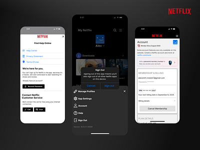 Design Practice NETFLIX app branding design illustration inspiration mobile netflix typography ui vector