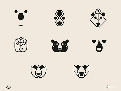 BEAR LOGOS animal logo bear logo branding creative logo creativity logo deigner logo design miniaml pictorial logos restaurant simple the bear