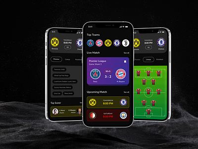 Fantasy Football App | Sports App Design app design batting app bvb esports fantasy app fcb fifa football football club football league laliga live match mobile app psg soccer app sports sports app sports app design sports league ui ux