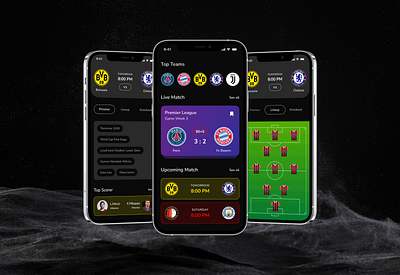 Fantasy Football App | Sports App Design app design batting app bvb esports fantasy app fcb fifa football football club football league laliga live match mobile app psg soccer app sports sports app sports app design sports league ui ux