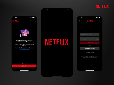 Design Practice NETFLIX app design illustration inspiration minimal design mobile typography ui