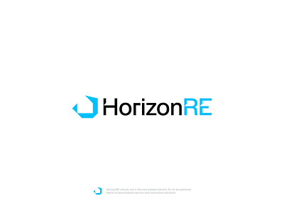 HorizonRE - real estate Logo build home house logo logo design modern real estate rent rental