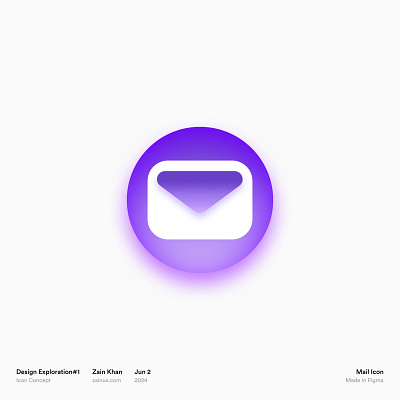 Mail Icon concept gradient icon icon design ui