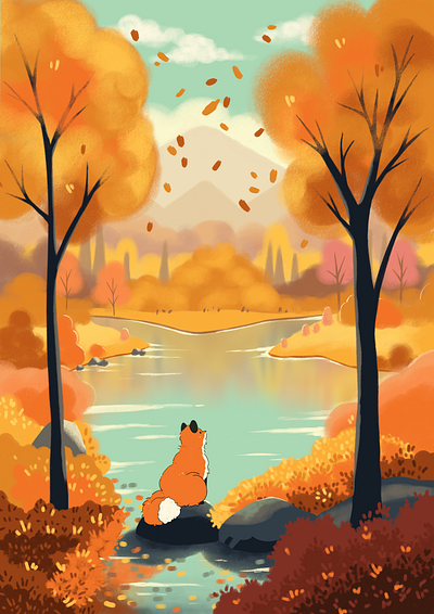 Hello autumn 🍂 design graphic design illustration vector