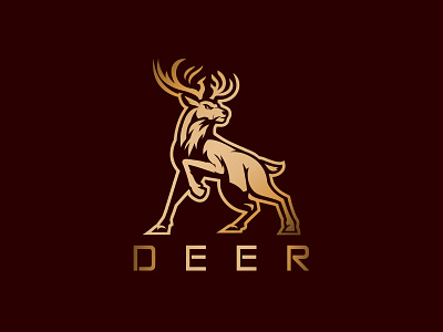 Deer Logo animal logo animals branding deer head deer logo deer logo for sale exclusive forest graphic design hunt hunting jungle modern nature rustic stag vector wild wisdom zoo