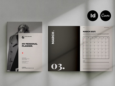 Planner Templates for Canva & Indesign architecture branding brochure canva daily design graphic design indesign monthly planner portfolio template weekly workbook