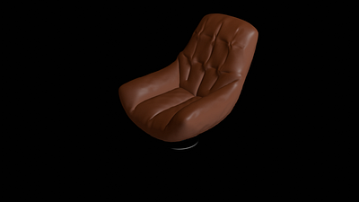 leather seat seat 3d