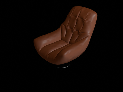 leather seat seat 3d