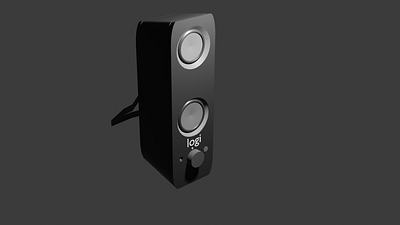 logitech speaker model 3d branding design modelling