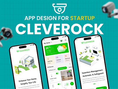 🏡 Smart Home Mobile App Design - Cleverock & UI-UX Design💡 3d animation app app design branding cleverock design graphic design home smart app illustration logo mobile app design motion graphics smart home smart home design ui user experience user interface ux vector