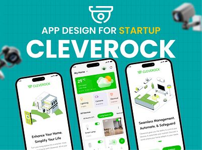 🏡 Smart Home Mobile App Design - Cleverock & UI-UX Design💡 3d animation app app design branding cleverock design graphic design home smart app illustration logo mobile app design motion graphics smart home smart home design ui user experience user interface ux vector