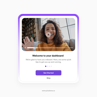 Onboarding Modal product design saas app ui modal web app