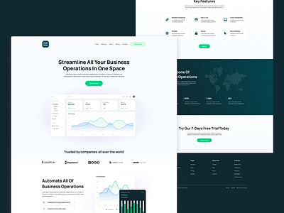 Saas Website Design landing page landing page design modern web design saas landing page saas website saas website design ui ui design ux web design website design