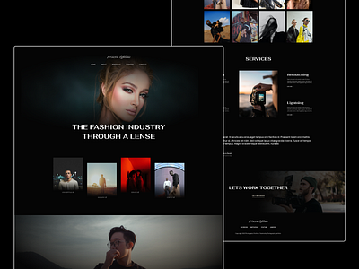 Fashion Photographer Portfolio photographer portfolio photographer portfolio design photographer website photographer website design portfolio design portfolio web design ui ux web design website design