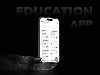 Group app design best on behance education figma group study kmphitech mobile app design study trending ui ui design user interface design ux design