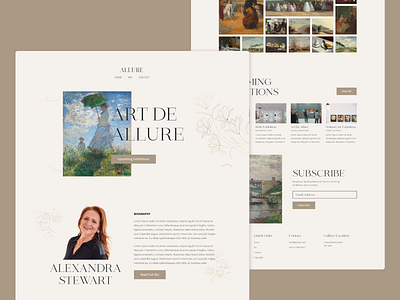 Artist Website Design artist portfolio artist portfolio design artist website artist website design ui ui design ux web design website design