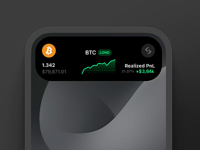 Trade Status Animation for Dynamic Island on iOS ✨ animation dynamic island graph ios motion design trade trading ui ui animation ux