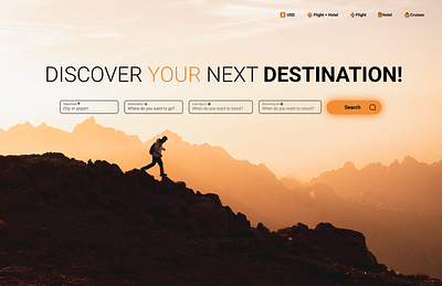Daily ui challenge 022 challenge dailyui flight search searchbar travel trip