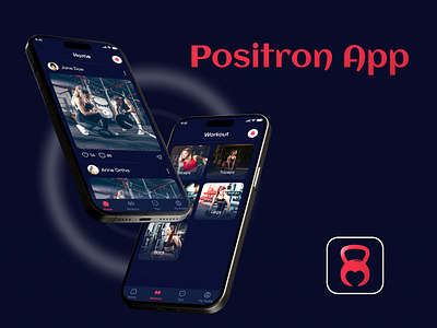 Positron app app design best on dribbble branding design development diet figma fitness food gym logo mobile app design trending ui uiux design user experience user interface xd