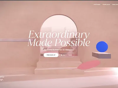 Peach Worlds - 3D Website Template 3d 3d website 3d websites animation branding graphic design logo motion graphics ui webgl websites