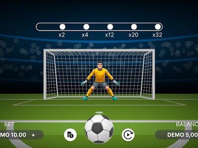 Penalty Strikers Game animation app betting branding casino design football gambling game design game ui gaming graphic design illustration logo motion graphics soccer typography ui ux vector