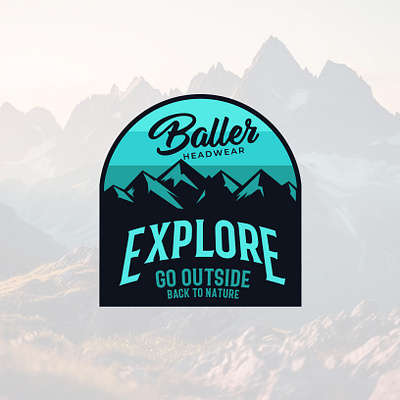 Baller Headwear adventure adventure illustration adventure logo adventure outdoor brand designer cap cap design illustration artist logo designer logos mountain mountain logo mountaineer oudtoor logo outdoor travel tshirt tshirt designer tshirts