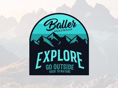 Baller Headwear adventure adventure illustration adventure logo adventure outdoor brand designer cap cap design illustration artist logo designer logos mountain mountain logo mountaineer oudtoor logo outdoor travel tshirt tshirt designer tshirts