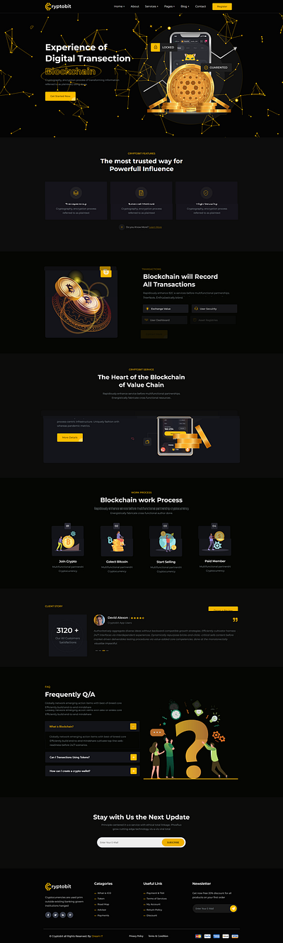 Cryptobit - Financial Technology & Crypto Currency WordPress The