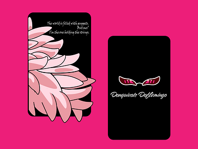 Donquixote Doflamingo - Business Card branding business card dailychallenge design doflamingo dribbble dribbbleweeklywarmup graphic design illustration one piece typography villian weeklywarmup