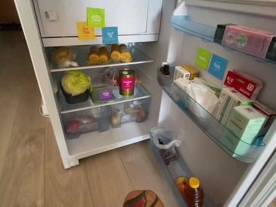 AR Sticky Notes: Navigating The Fridge :) apple vision pro augmented reality design concept fridge interaction motion design navigation oculus quest spatial design spatial interface tech technology of the future touch gestures ui user experience user interface ux virtual reality virual headset