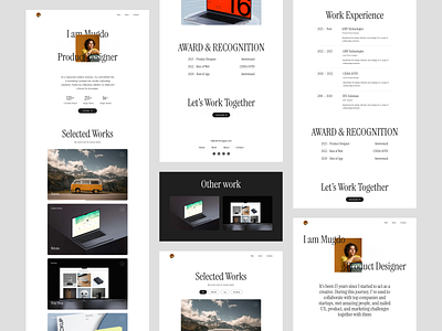 Mugdo - Portfolio template agency branding design graphic design minimal design personal website portfolio ui ux web website