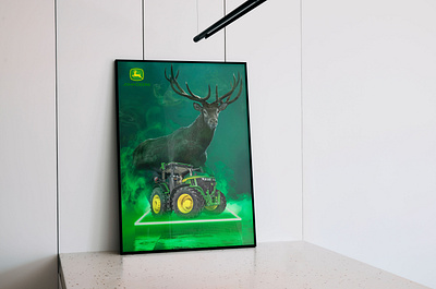 John Deere poster graphic design john deere poster tractor