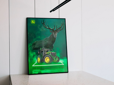 John Deere poster graphic design john deere poster tractor