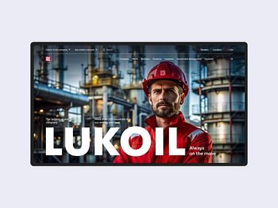 Oil and Gas Company Interface ai animation b2b branding clean company concept design interface logo motion oil red screen site ui uiux ux webdesign website