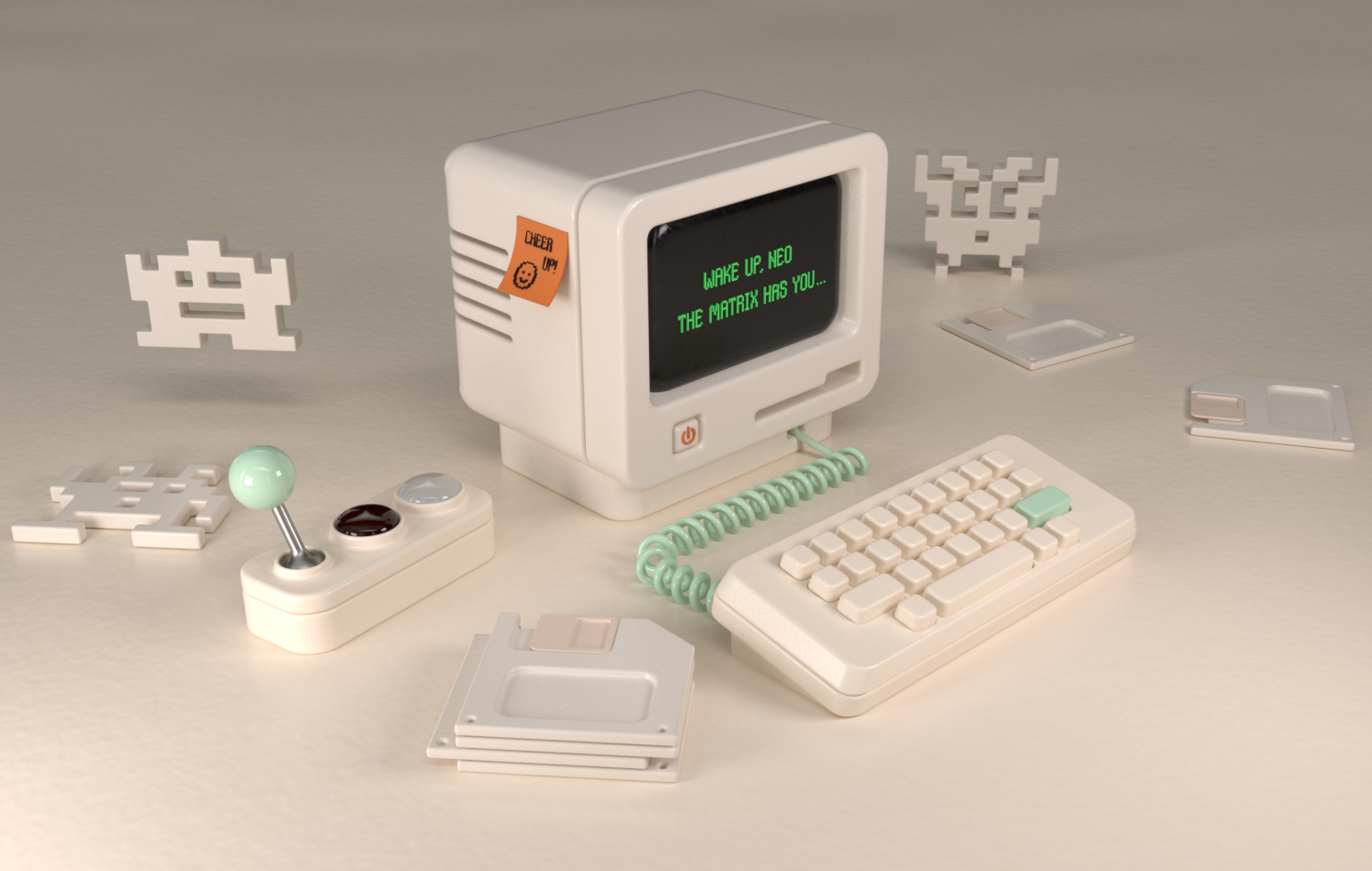 Example of 3D Models & 3D Environment Illustration