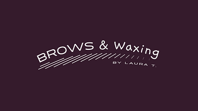 Brows & Waxing - Beaty Salon - Brand Identity branding brows identity logo waxing