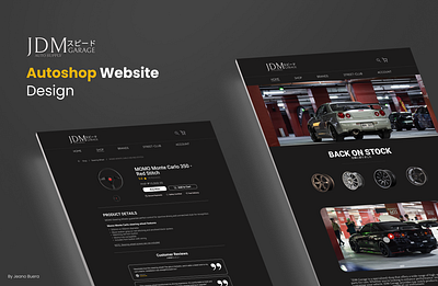 Autoshop Website Design design graphic design logo ui