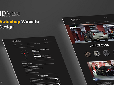 Autoshop Website Design design graphic design logo ui