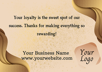 Business Gold Elegant Thank You Card branding design designs graphic design vector