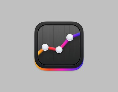 Analytics App Icon analytics app app icon bar graph branding data gradient icon set icons instagram ios logo mobile simpoe ui