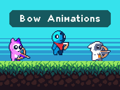 Free Tiny Pixel Hero Sprites with Bow Attacks 2d art asset assets character fantasy game game assets gamedev hero illustration indie indie game personage pixel pixelart pixelated sprite sprites spritesheet