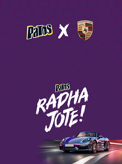 Patos Chips x Porsche "Radha Jote" Campaign chips creative creativedirection design graphic design marketing marketingstrategy patos porsche