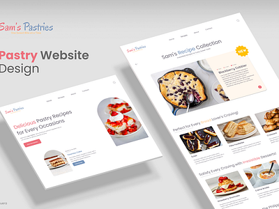 Pastry Website Design graphic design logo ui