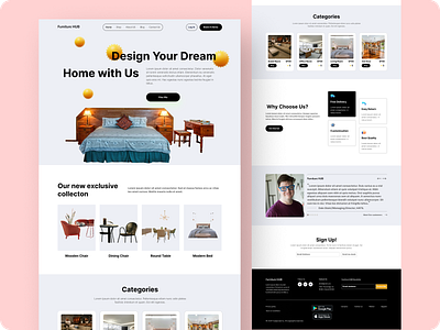 Furniture E-Commerce Landing Page ui ux