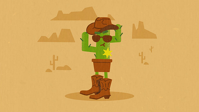 New sheriff in town 2d animation animation illustration motion graphics