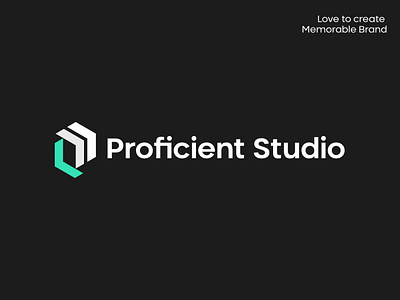 Proficient Studio Logo Design app branding design illustration logo mark typography