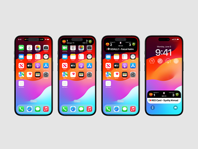 Live Activities Malaysian Football Score animation dynamic island iphone live activities motion graphics ui